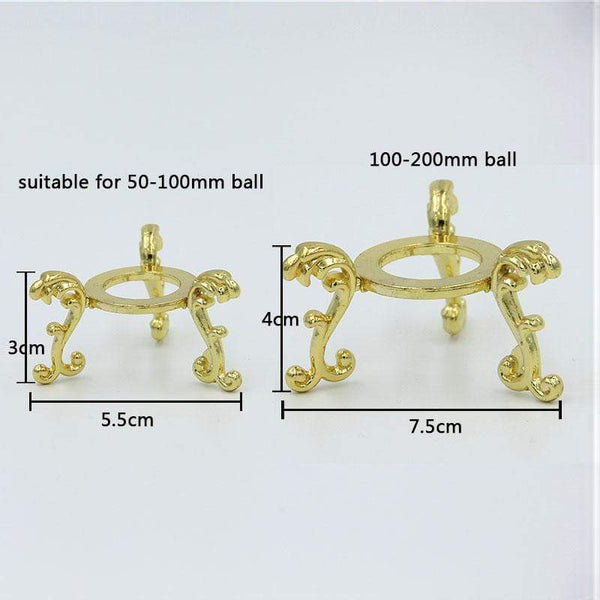 Planet Gates 1pcs Big Metal Crystal Ball Stand Glass Base Sphere Stand Holder Home Decor Ornaments Party Gift Paperweight Globe Earth