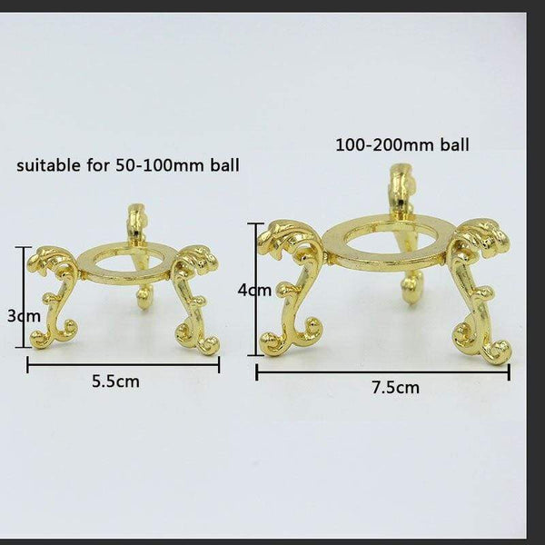 Planet Gates 1pcs Big Metal Crystal Ball Stand Glass Base Sphere Stand Holder Home Decor Ornaments Party Gift Paperweight Globe Earth