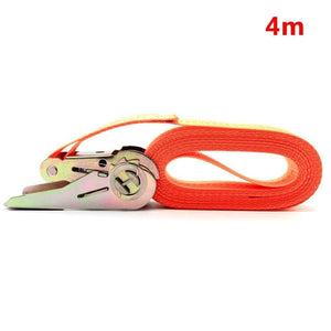 Planet Gates 1pcs Car Cargo Fasteners Car Luggage Cargo Polyster Tape Bind Auto Bundling Strong Strap Belt Ratchet Tie 4m 6m Length