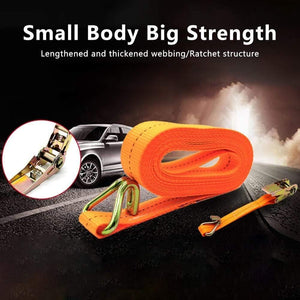 Planet Gates 1pcs Car Cargo Fasteners Car Luggage Cargo Polyster Tape Bind Auto Bundling Strong Strap Belt Ratchet Tie 4m 6m Length