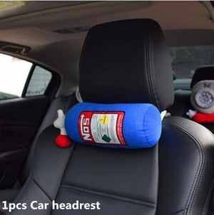 Planet Gates 1pcs Car seat headrest nos car neck pillow cushion neck pillow smart fortwo headrest turbo neck seat leon reposacabezas