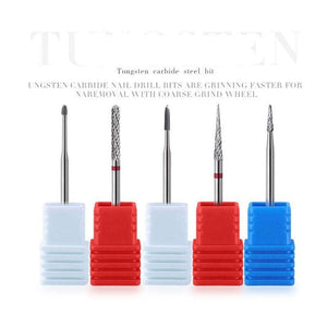 Planet Gates 1pcs Carbide Tungsten Cutter Nail Bit Wearproof Manicure Polishing Clean Cuticle Polishing Tools for Manicure Drill