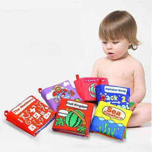 Cartoon Soft Cloth Book Cute Fruit Style Baby Toys Infant Kids Early Education Learning Education Unfolding Activity Books - Planet Gates