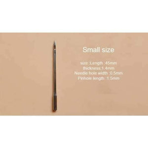 Planet Gates 1PCS Carving Wax Line  Wooden Handle Sewing Awl Stitcher Leather Canvas Tent Sewing Needle Craft DIY hand-stitched Leather Tools