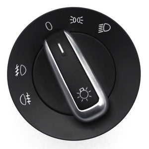 Planet Gates 1PCS Chrome Headlight Switch Auto Replacement Parts For VW Golf 5 6 GTI Mk5 Mk6 Jetta 5 Passat B6 Touran Tiguan