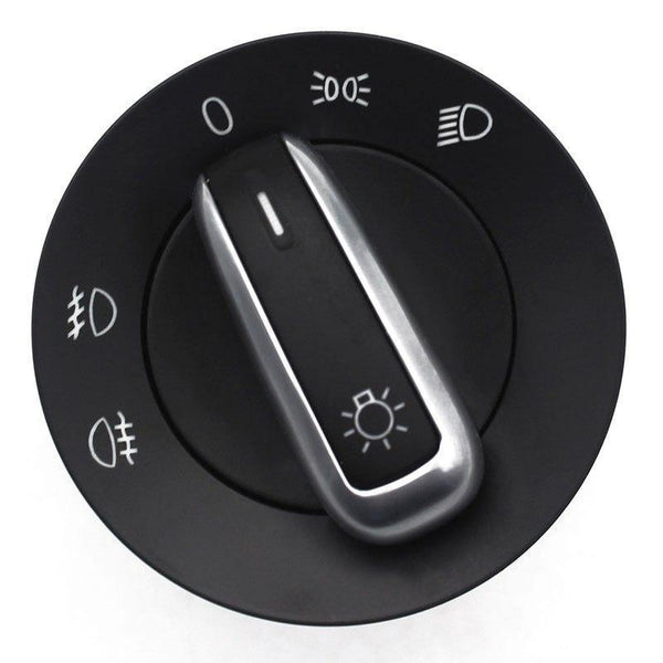 Planet Gates 1PCS Chrome Headlight Switch Auto Replacement Parts For VW Golf 5 6 GTI Mk5 Mk6 Jetta 5 Passat B6 Touran Tiguan