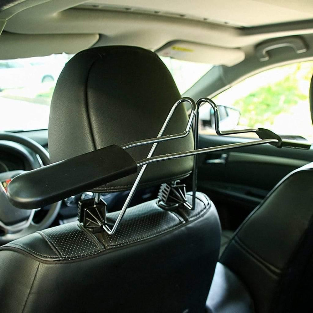 Planet Gates 1Pcs Chrome Metal Car Seat Headrest Coat Rack Jacket Suit Clothes Hanger