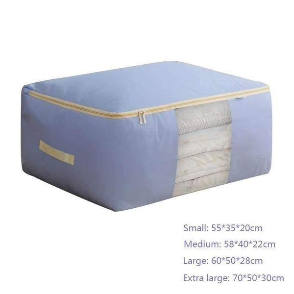 Planet Gates 1Pcs Clothing Wardrobe Organizer Bag Clothes Blanket Quilt Closet Box Bag Home Foldable Storage Organization Wash Moisture-proof