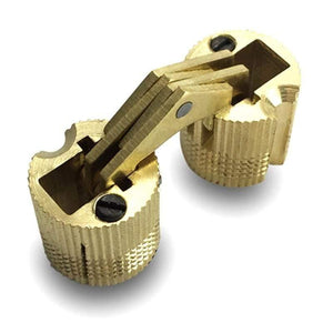 1pcs Copper Barrel Hinges Cylindrical Hidden Cabinet Concealed Invisible Brass Door Hinges For Furniture Hardware 8-16 mm