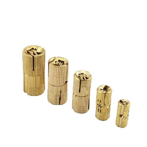 1pcs Copper Barrel Hinges Cylindrical Hidden Cabinet Concealed Invisible Brass Door Hinges For Furniture Hardware 8-16 mm