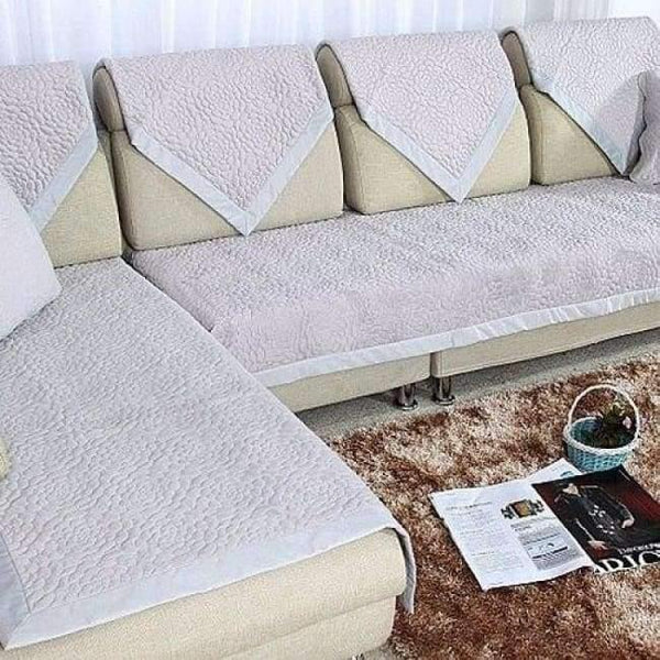 Planet Gates 1PCS cover grey / 70x70cm 1pc 1 PCS Sofa Cover Towel Fleece Fabric Anti-Mite Modern Sofa Towel Slipcover Seat Couch Cover For Living Room Home Decor Non-slip