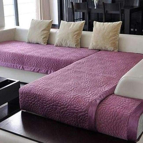 Planet Gates 1PCS cover purple / 70x70cm 1pc 1 PCS Sofa Cover Towel Fleece Fabric Anti-Mite Modern Sofa Towel Slipcover Seat Couch Cover For Living Room Home Decor Non-slip