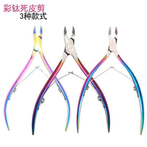 Planet Gates 1pcs Double-ended Stainless Steel Cuticle Pusher Dead Skin Push Remover For Pedicure Manicure Nail Art Cleaner Care Tool