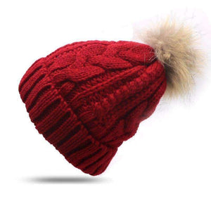 Planet Gates 1Pcs Fashion Autumn Winter Hat For Women Warm Knitted Skullies Pompom Hats Skullies Caps Bonnet Femme Casual Beanies for Ladies