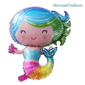 Planet Gates 1pcs foill balloon 1pcs Little Mermaid Unicorn Party Tablecloth Kids Birthday Party Decoration Cute Table Cover Wedding Christening Supplies