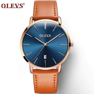 Planet Gates 1pcs for men 2 Luxury Brand Lover's Watch Mens Women Slim Leather Automatic Calendar Couple Watches Male Quartz Wrist watches