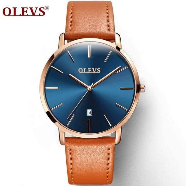 Planet Gates 1pcs for men 2 Luxury Brand Lover's Watch Mens Women Slim Leather Automatic Calendar Couple Watches Male Quartz Wrist watches