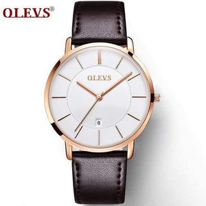 Planet Gates 1pcs for men 3 Luxury Brand Lover's Watch Mens Women Slim Leather Automatic Calendar Couple Watches Male Quartz Wrist watches