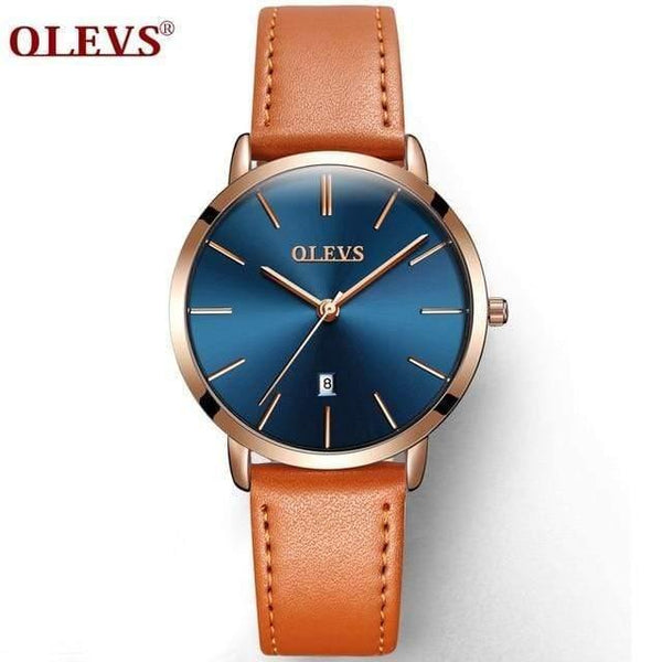 Planet Gates 1pcs for women 3 Luxury Brand Lover's Watch Mens Women Slim Leather Automatic Calendar Couple Watches Male Quartz Wrist watches