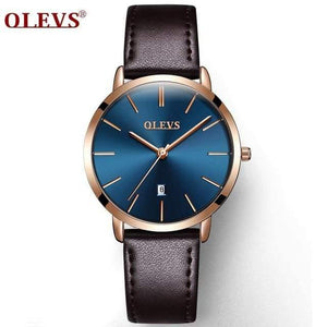 Planet Gates 1pcs for women 4 Luxury Brand Lover's Watch Mens Women Slim Leather Automatic Calendar Couple Watches Male Quartz Wrist watches