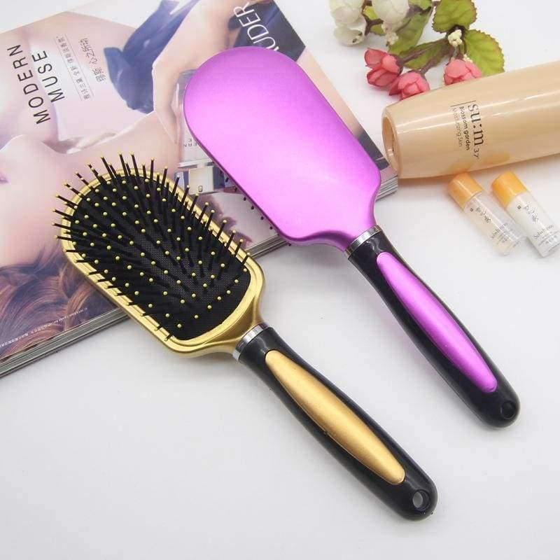 Planet Gates 1pcs Hair Care Massage Hair Dressing Styling Comb Plastic Paddle Women Anti-static Brush Tangle Wet & Dry Salon Hair Brush