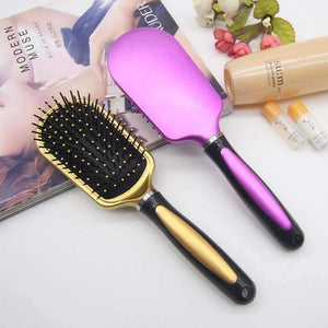Planet Gates 1pcs Hair Care Massage Hair Dressing Styling Comb Plastic Paddle Women Anti-static Brush Tangle Wet & Dry Salon Hair Brush