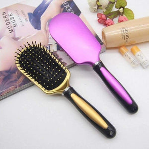 Planet Gates 1pcs Hair Care Massage Hair Dressing Styling Comb Plastic Paddle Women Anti-static Brush Tangle Wet & Dry Salon Hair Brush