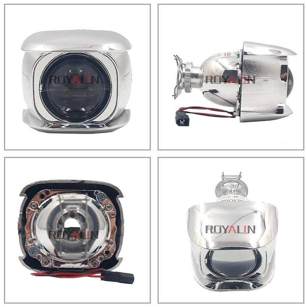 Planet Gates 1PCS Halogen Lens H1 2.0 inch Bi Xenon Projector Head Light Lens LHD Mini Glass Lens for H1 H4 H7 Motorcycle Lamps DIY