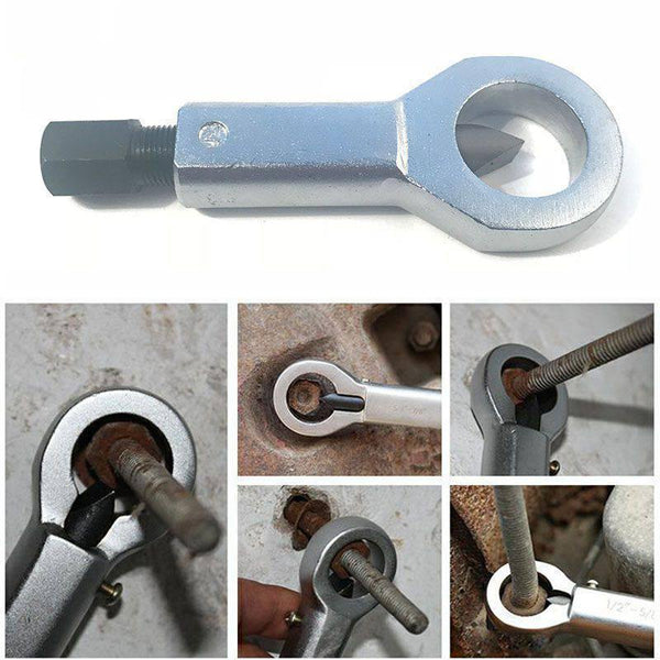 Planet Gates 1Pcs Heavy Duty Rust Resistant Damaged Nut Splitter Remover Rusty Nut Splitter Spanner Remove Cutter Tool Steel Wrench Hex