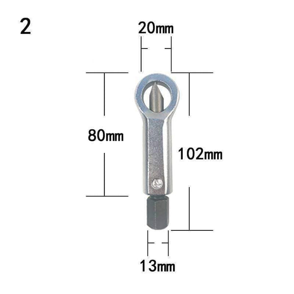 Planet Gates 1Pcs Heavy Duty Rust Resistant Damaged Nut Splitter Remover Rusty Nut Splitter Spanner Remove Cutter Tool Steel Wrench Hex