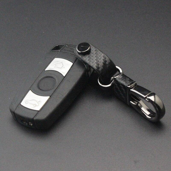 1pcs High quality Carbon fibre Metal Key Ring Key Chain For BMW E46 E52 E53 E60 E90 F01 F20 F10 F30 F15 X1 X3 X5 X6 Auto parts