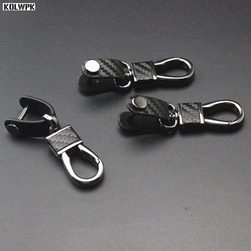 1pcs High quality Carbon fibre Metal Key Ring Key Chain For BMW E46 E52 E53 E60 E90 F01 F20 F10 F30 F15 X1 X3 X5 X6 Auto parts