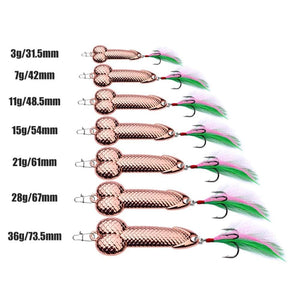 Planet Gates 1pcs High Quality Metal Spoon Lure 3g -36g Black Rose Gold  Metal Sequins with Feather Hard Lure For Bass Pike Carp Fishing