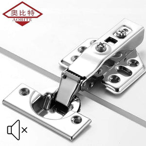 1pcs Hinge Stainless Steel Door Hydraulic Hinges Damper Buffer Soft Close For Cabinet Door Cupboard Furniture Hardware
