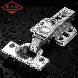 1pcs Hinge Stainless Steel Door Hydraulic Hinges Damper Buffer Soft Close For Cabinet Door Cupboard Furniture Hardware