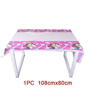 Planet Gates 1pcs J Party Theme Pony Party Supplies Sets Plate Cake Dish Pennants Tablecovers Birthday Party Decorations Kids Chrismas Decor