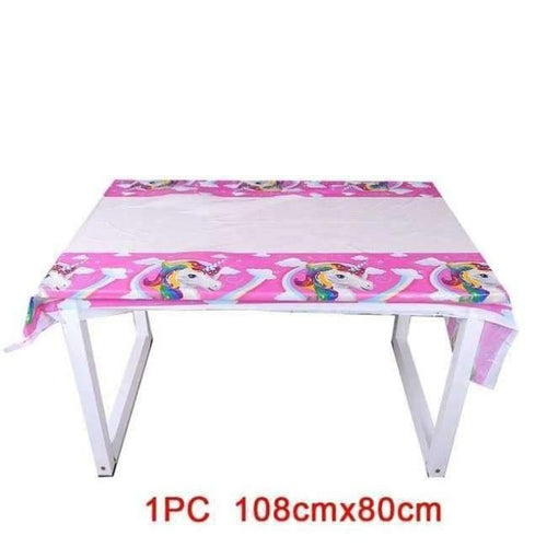 Planet Gates 1pcs J Party Theme Pony Party Supplies Sets Plate Cake Dish Pennants Tablecovers Birthday Party Decorations Kids Chrismas Decor