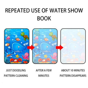 Planet Gates 1pcs Magical Book Water Drawing Montessori Toys Reusable Coloring Book Magic Water Drawing Book Sensory Early Education Toys