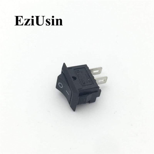 Planet Gates 1pcs On-Off KCD11 2Pin 2P Black Red Boat Car Rocker Switch 3A 250V 6A 125V AC Button KCD1-11 10*15 10x15 KCD117