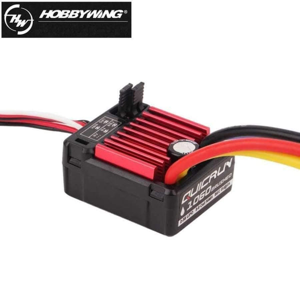 Planet Gates 1pcs Original HobbyWing QuicRun 1060 60A Brushed  Electronic Speed Controller ESC For 1:10  RC Car Waterproof