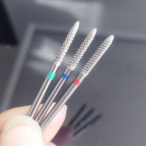 Planet Gates 1pcs  Pro carbide Nail Drill Bits Nail Art Electric Drill Machine Files Nail Art Tools cut and polish bottom of nail