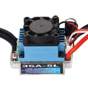 Planet Gates 1pcs Racing 25A 35A 60A SL Brushless Speed Controller ESC for RC 1/10 1:10 1:12 Car Truck Drop freeship