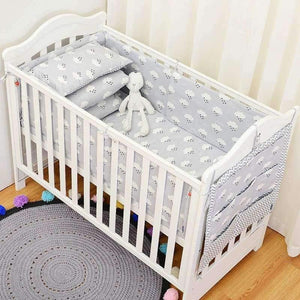Planet Gates 1pcs raining clauds 1 Infant Baby Kids Cotton Nursery bedding Crib Bumper Bed Protector,Fashion Raining Bedding Set available 1-5pcs/set