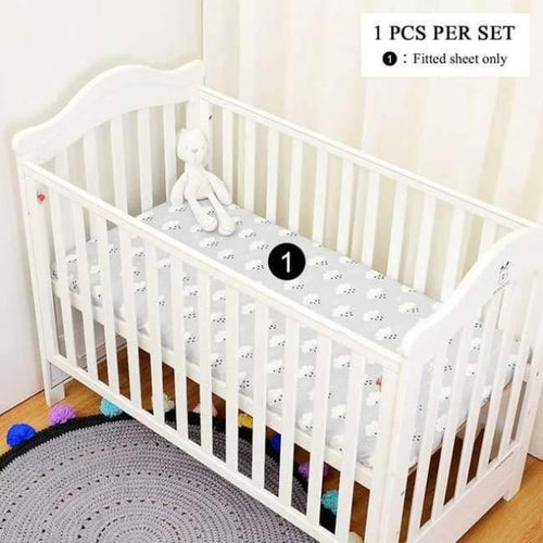 Planet Gates 1pcs raining clauds 1 Infant Baby Kids Cotton Nursery bedding Crib Bumper Bed Protector,Fashion Raining Bedding Set available 1-5pcs/set