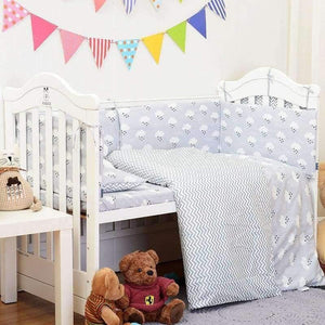 Planet Gates 1pcs raining clauds 1 Infant Baby Kids Cotton Nursery bedding Crib Bumper Bed Protector,Fashion Raining Bedding Set available 1-5pcs/set