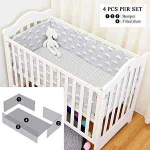 Planet Gates 1pcs raining clauds 1 Infant Baby Kids Cotton Nursery bedding Crib Bumper Bed Protector,Fashion Raining Bedding Set available 1-5pcs/set