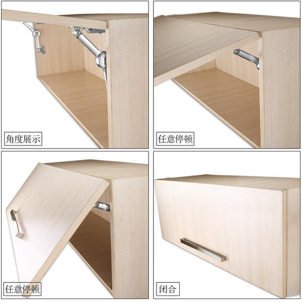 1pcs Soft close cabinet hinges Adjustable Hydraulic Gas Spring Cupboard door Damper Furniture Lift Up Flap Stay Support Hardware