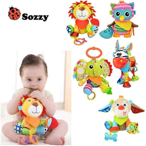 Planet Gates 1pcs Sozzy Multifunctional Baby Toys Rattles Mobiles Soft Cotton Infant Pram Stroller Car Bed Rattles Hanging Animal Plush Toys