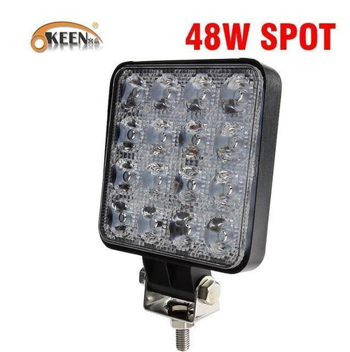 Planet Gates 1pcs Spot 48W 4inch 10cm 18W 27W 48W Offroad Car 4WD Truck Tractor Boat Trailer 4x4 SUV ATV 12V Spot Flood LED Light Bar LED Work Light