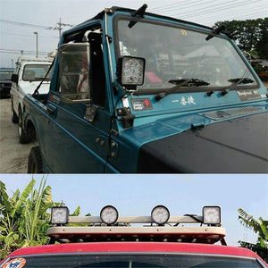 Planet Gates 1pcs Spot 48W 4inch 10cm 18W 27W 48W Offroad Car 4WD Truck Tractor Boat Trailer 4x4 SUV ATV 12V Spot Flood LED Light Bar LED Work Light